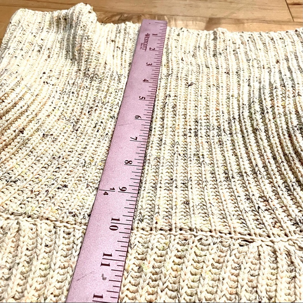 NWT Free People Leo Tunic Sassy Peach Combo Oversized Cowl Neck Sweater, Medium - Picture 9 of 9